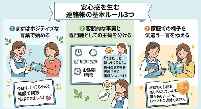 安心感を生む連絡帳の基本ルール3つ