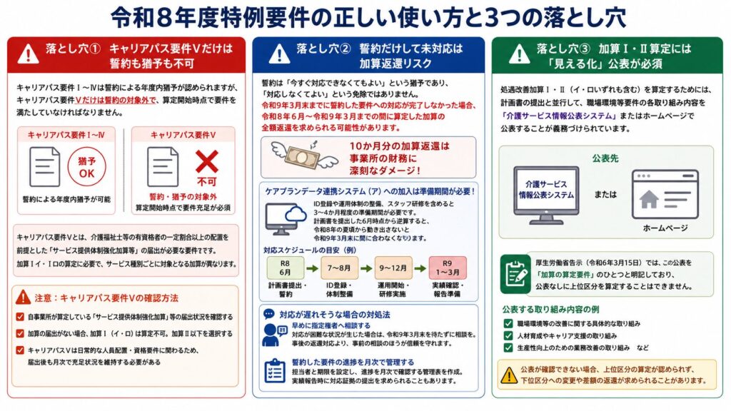 令和8年度特例要件の正しい使い方と3つの落とし穴
