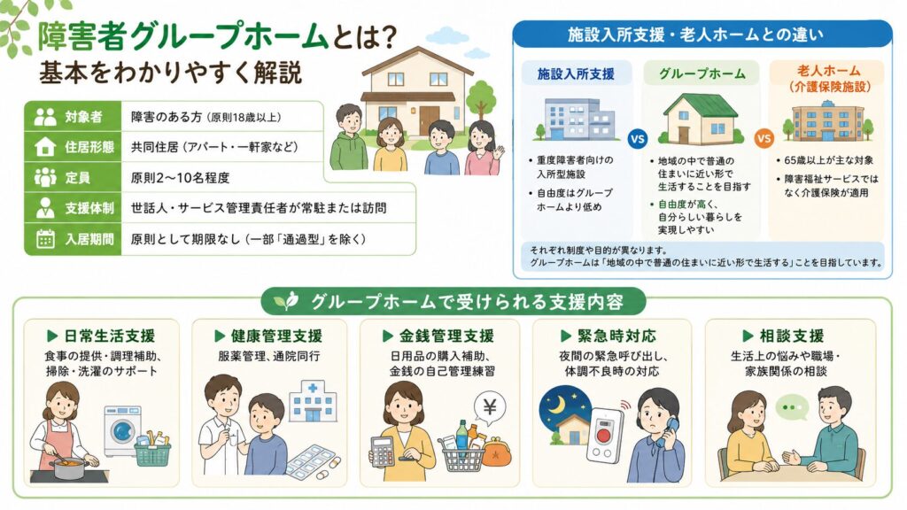 障害者グループホームとは？基本をわかりやすく解説
