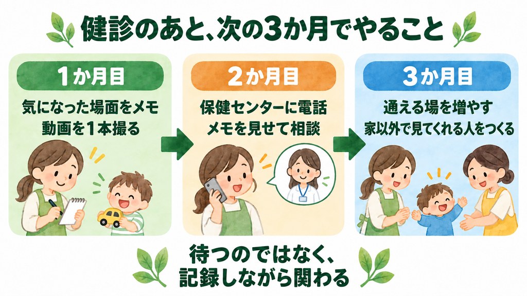 1歳半健診のあとの3か月でやることの流れ