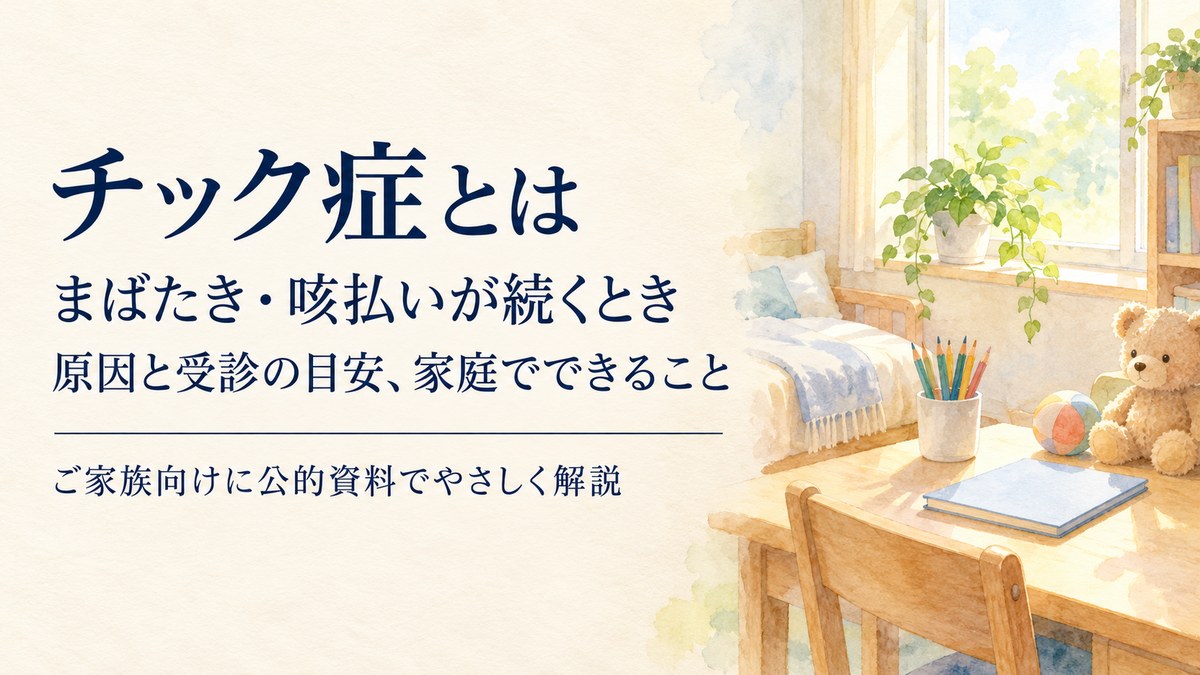 チック症とは 子どものまばたき・咳払いが続くときの原因と関わり方