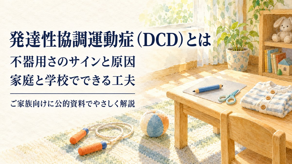 発達性協調運動症（DCD）とは？不器用な子どもの特徴・年齢別のサイン・原因と、家庭と学校でできる工夫【2026年版】