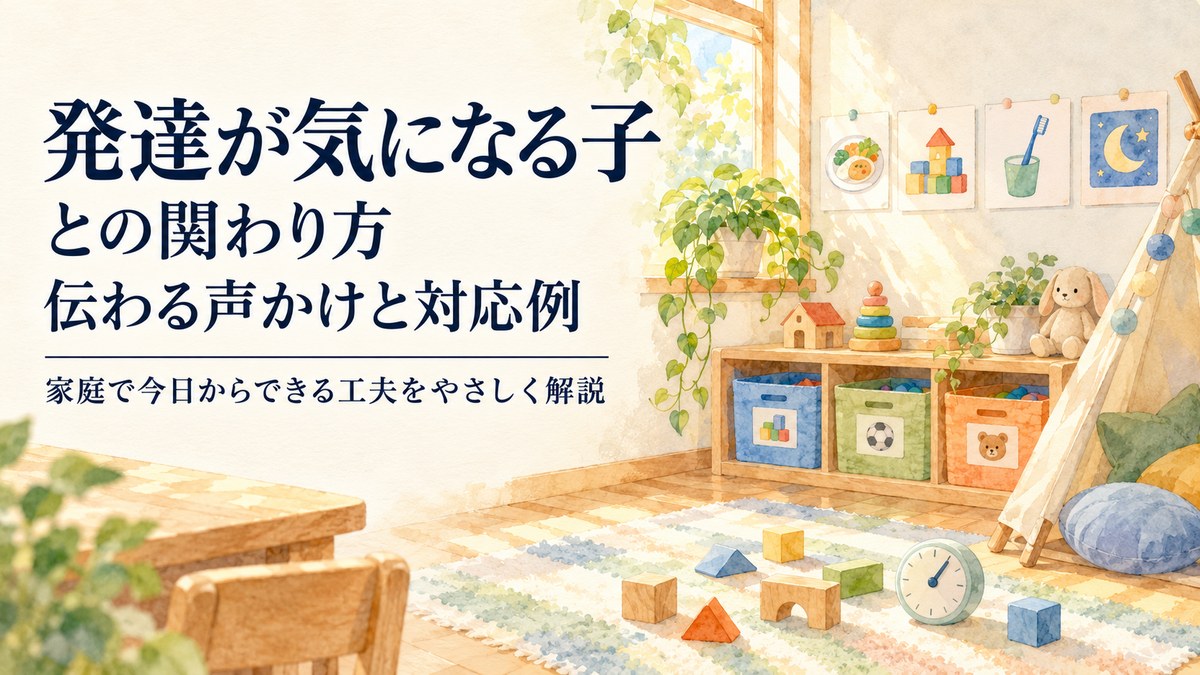 発達が気になる子との関わり方 伝わる声かけと対応例