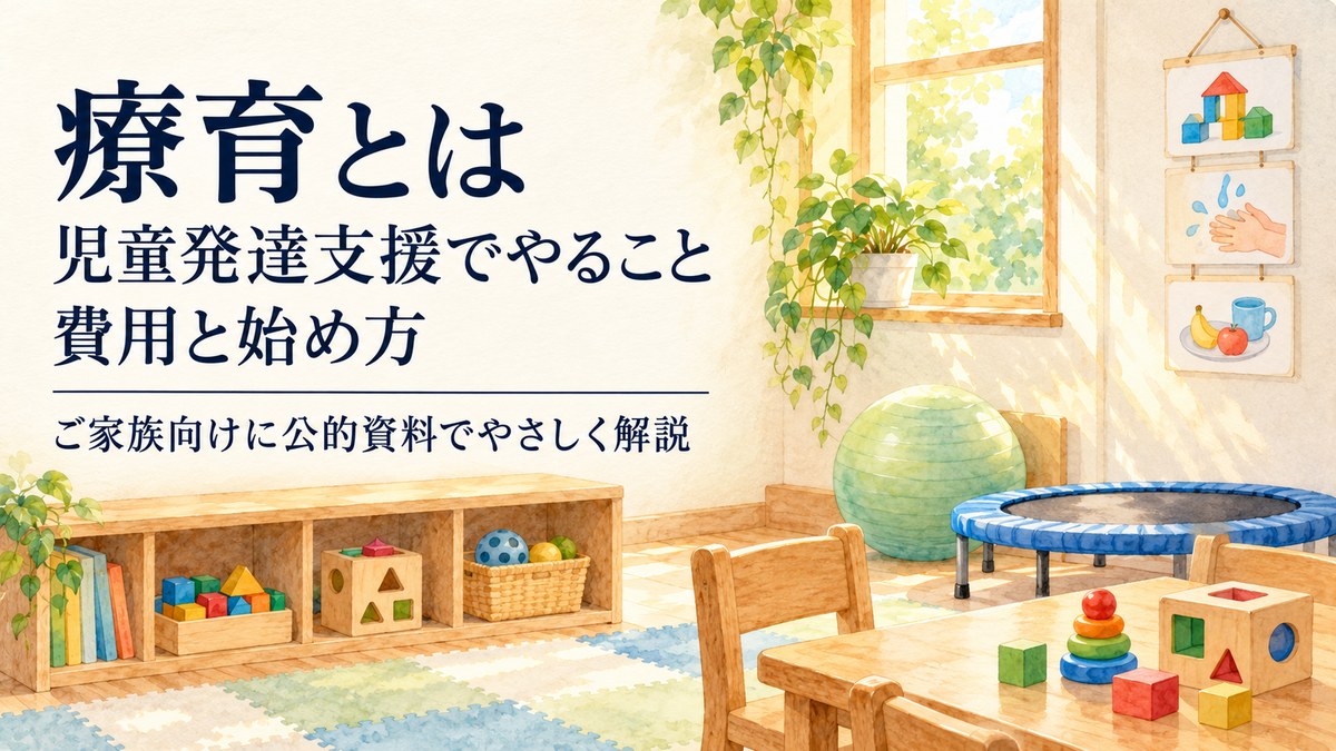 療育とは？児童発達支援でやること・費用・始め方と、教室の選び方【2026年版】